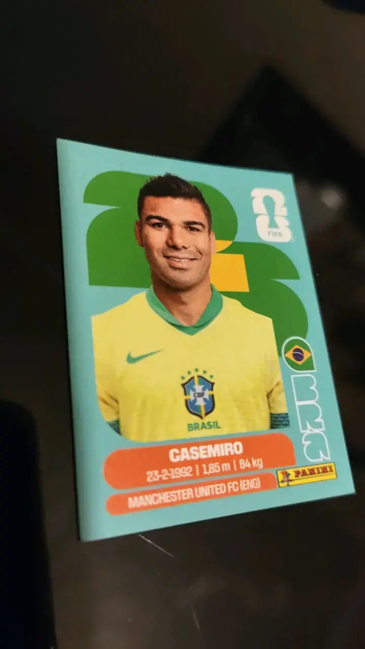 Lámina Panini Casemiro Brasil 2026