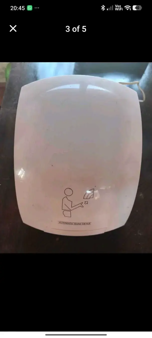 Secador de Manos Automático 1800W Blanco - 3