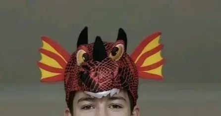 🐲 ¡TRAJE CONJUNTO ROJO Y CABEZA DRAGÓN S - 4
