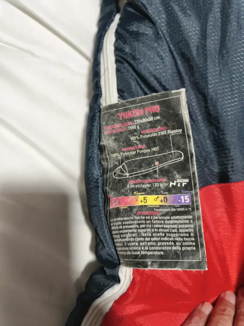 Saco de Dormir Ferrino Yukon Pro Rojo y Azul - 3