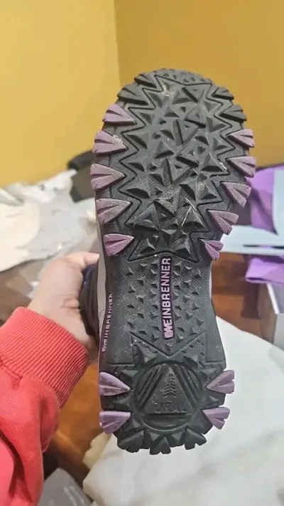 Botas de trekking Weinbrenner negras y moradas - miniatura 2