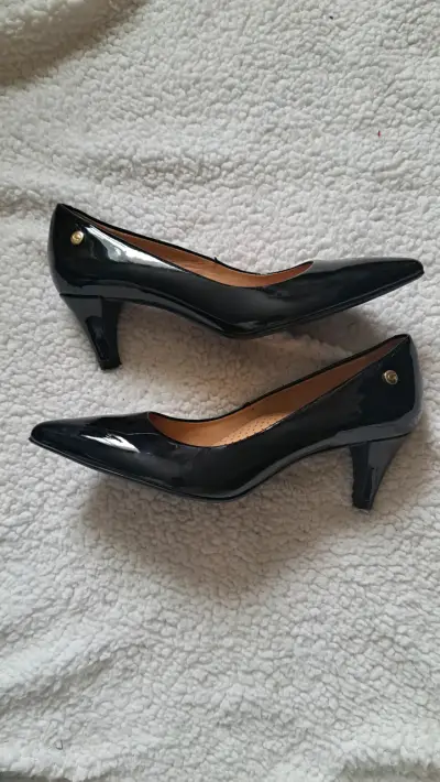 Zapatos de Tacón Negro Charol Mujer - miniatura 1