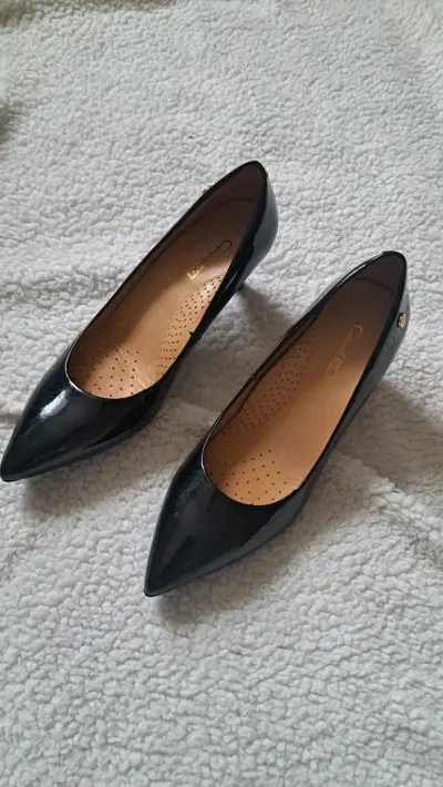 Zapatos de Tacón Negro Charol Mujer - miniatura 2