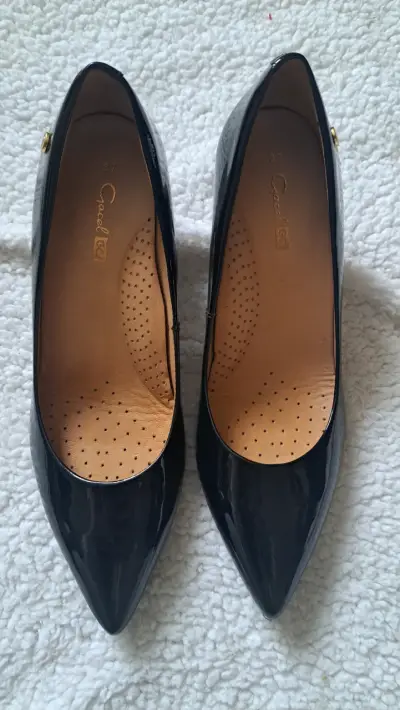 Zapatos de Tacón Negro Charol Mujer - miniatura 3