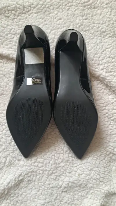 Zapatos de Tacón Negro Charol Mujer - miniatura 4
