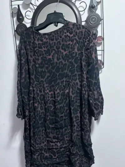 Vestido  animal print Alaniz talla L - miniatura 3