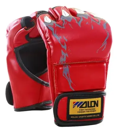 Guantes para MMA - Acolchado Reforzado - Rojo - miniatura 2