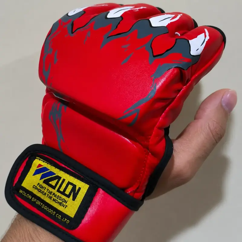 Guantes para MMA - Acolchado Reforzado - Rojo - 3