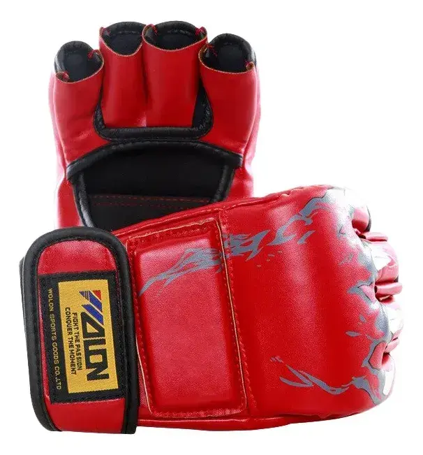 Guantes para MMA - Acolchado Reforzado - Rojo - 4