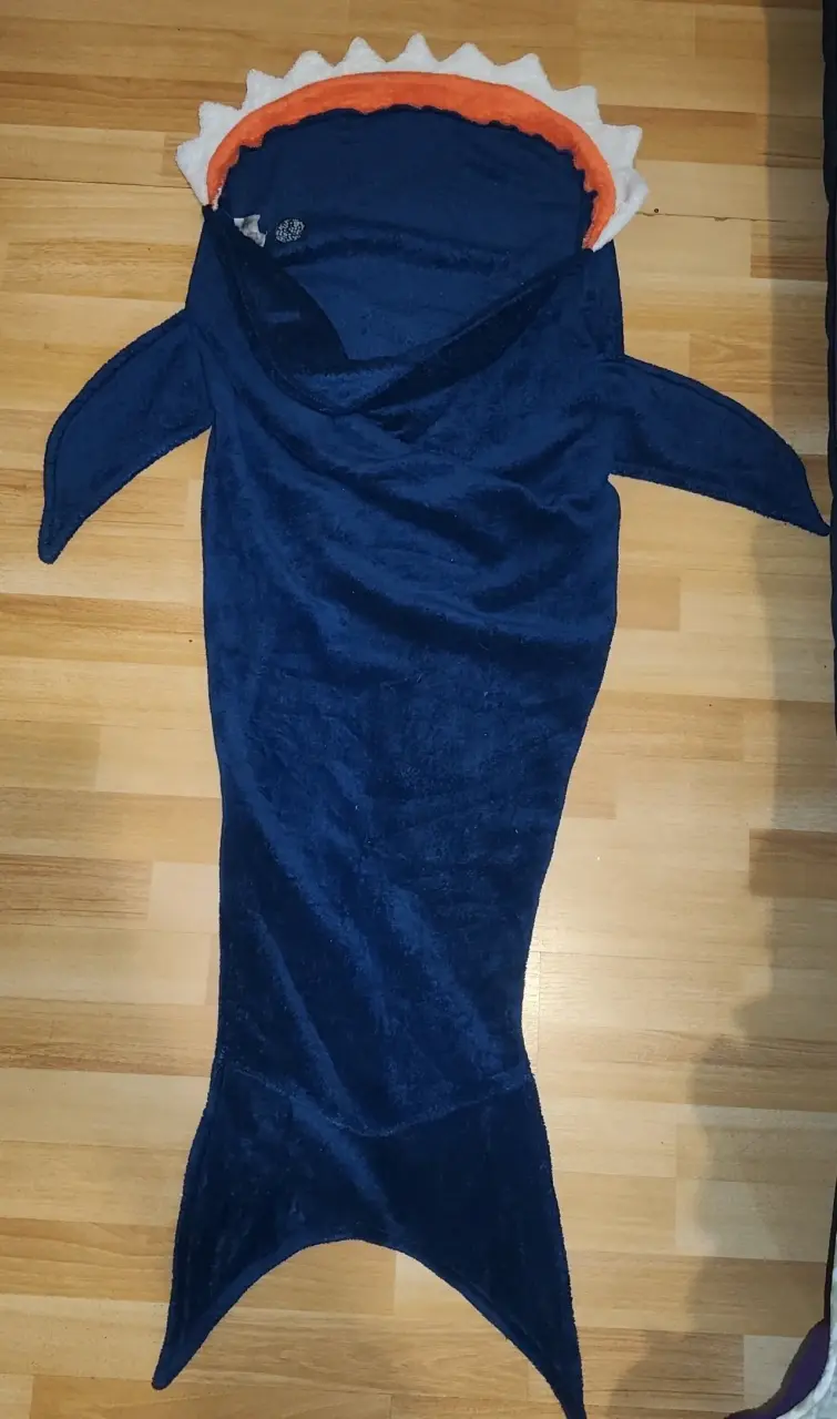 🦈 ¡SACO DE DORMIR / MANTA TIPO COLA DE TIBURÓN - 3