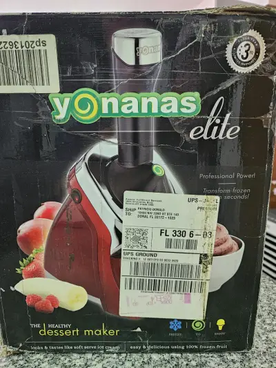 Máquina para postres Yonanas Elite roja - miniatura 1