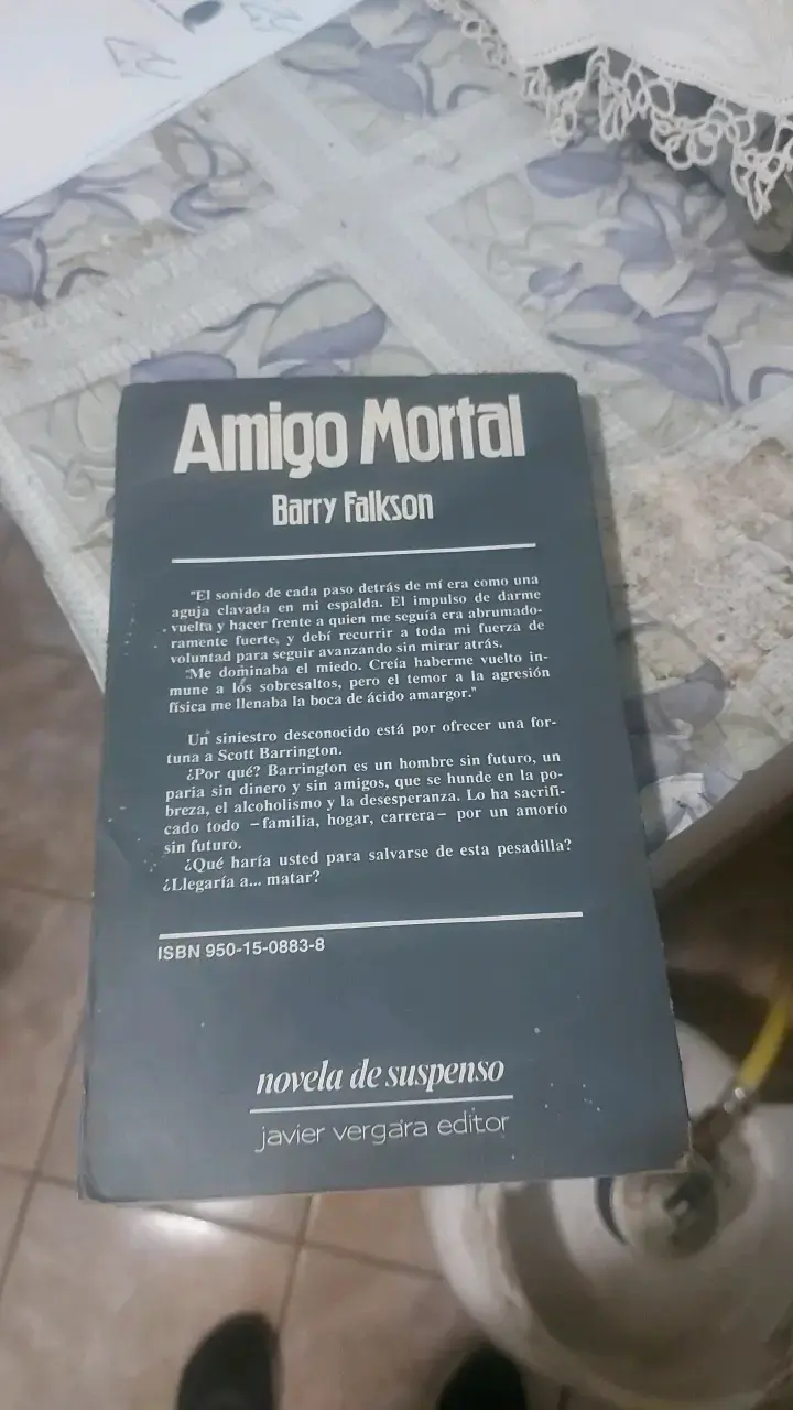 Libro 'Amigo Mortal' de Barry Falkson - 2