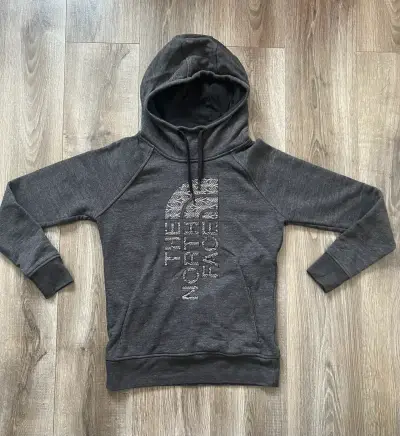 Polerón con capucha gris The North Face para mujer - miniatura 2
