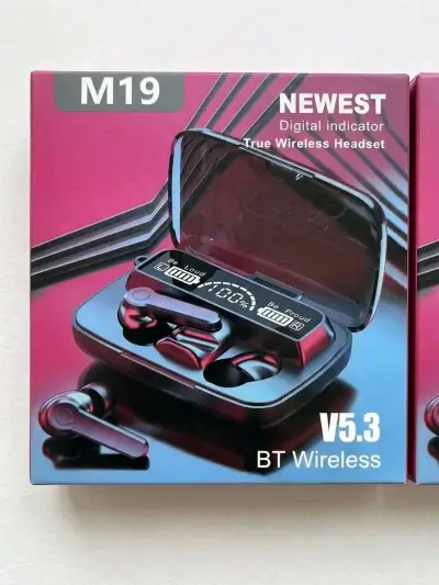 Auriculares Inalámbricos M19 con Pantalla Digital - miniatura 2