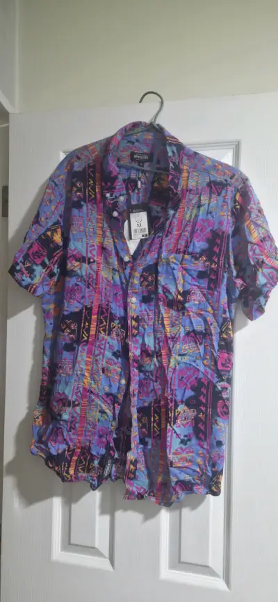 Camisa estampada tropical Icono y Oposit, talla M - miniatura 4