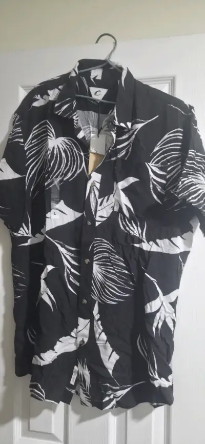 Camisa estampada tropical Icono y Oposit, talla M - miniatura 5