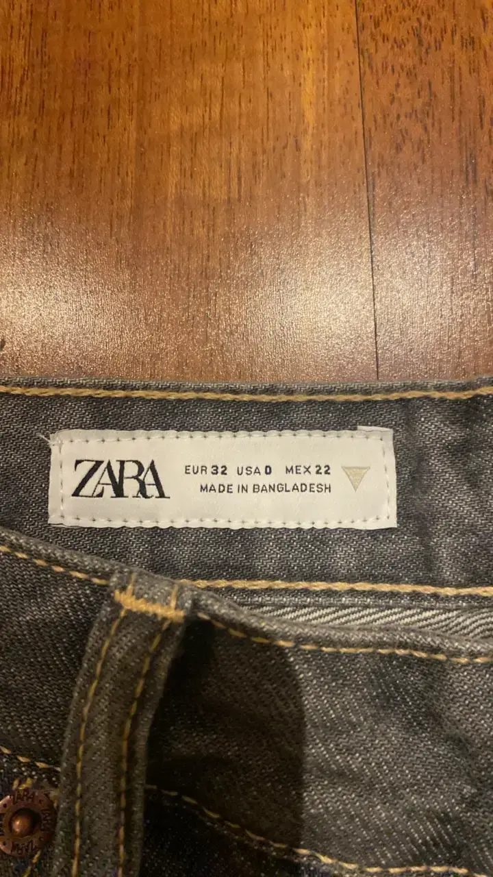 Jeans anchos grises Zara para mujer - 3