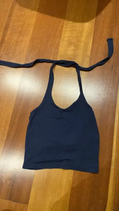Top halter azul oscuro - miniatura 1