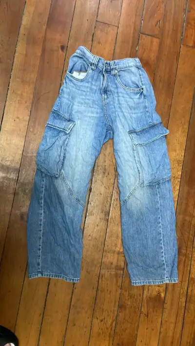 Pantalones cargo de mezclilla Zara para hombre - miniatura 1