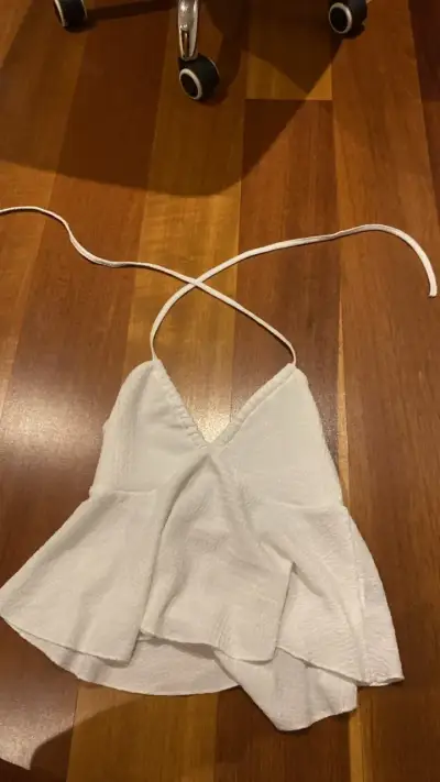 Top blanco halter - miniatura 1