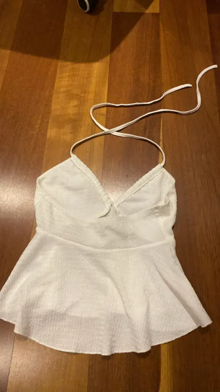 Top blanco halter - 2