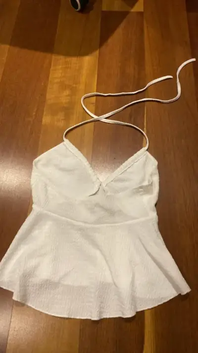 Top blanco halter - miniatura 2