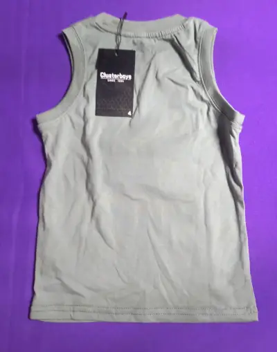 Polera sin mangas para niño con diseño de motocros - miniatura 2