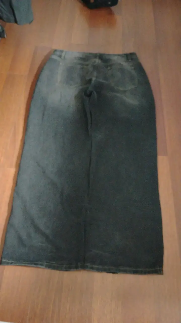 Jeans anchos de mezclilla talla XL - 2