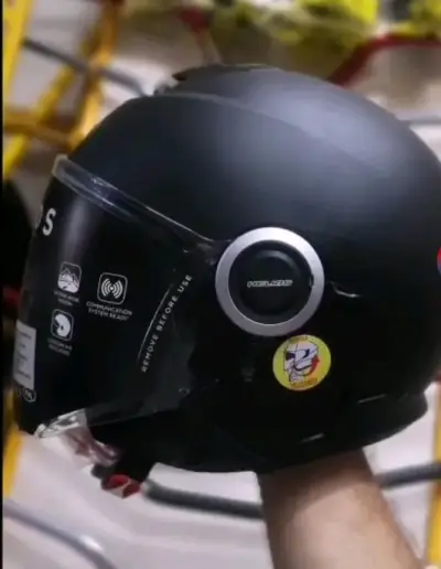 Casco para moto Airoh Helios negro - miniatura 2