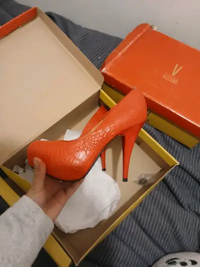 Zapatos de tacón alto Vizzano naranja - miniatura 1