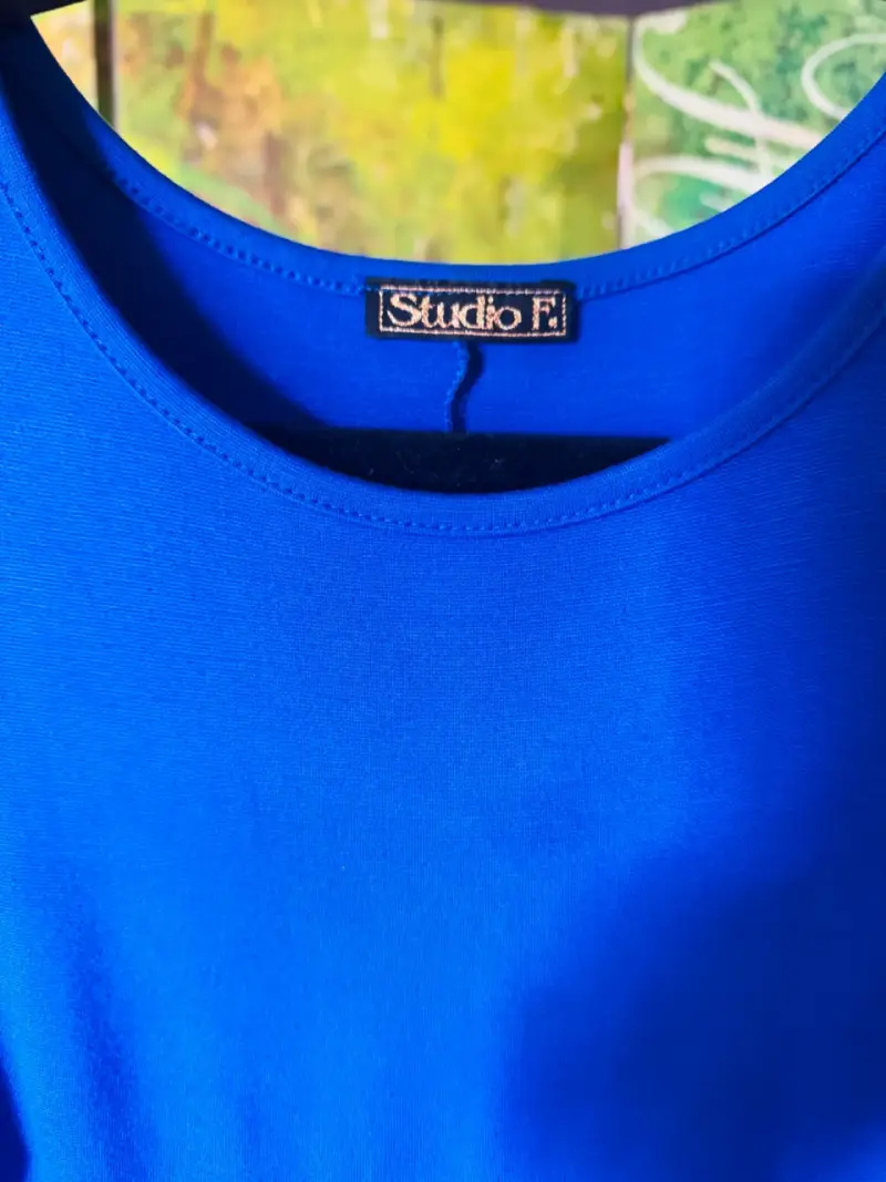 Vestido Azul Sin Mangas Studio F