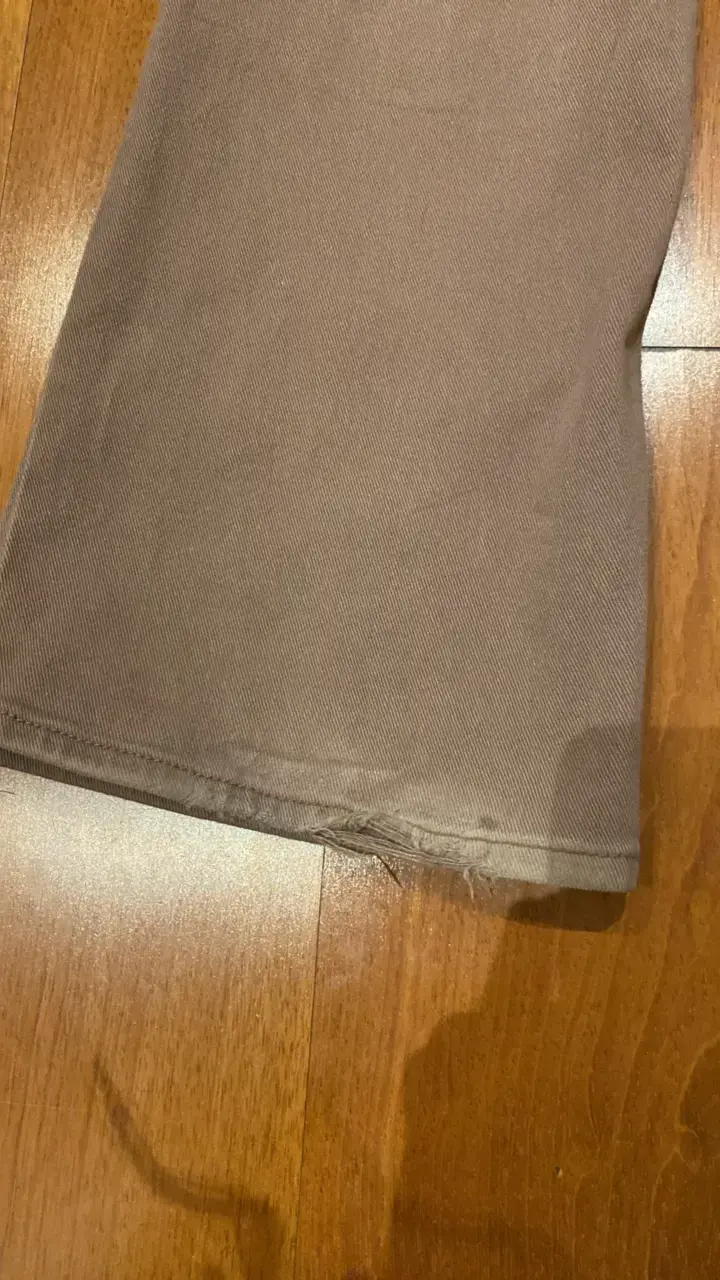 Pantalones cafe tiro bajo H&M - 3