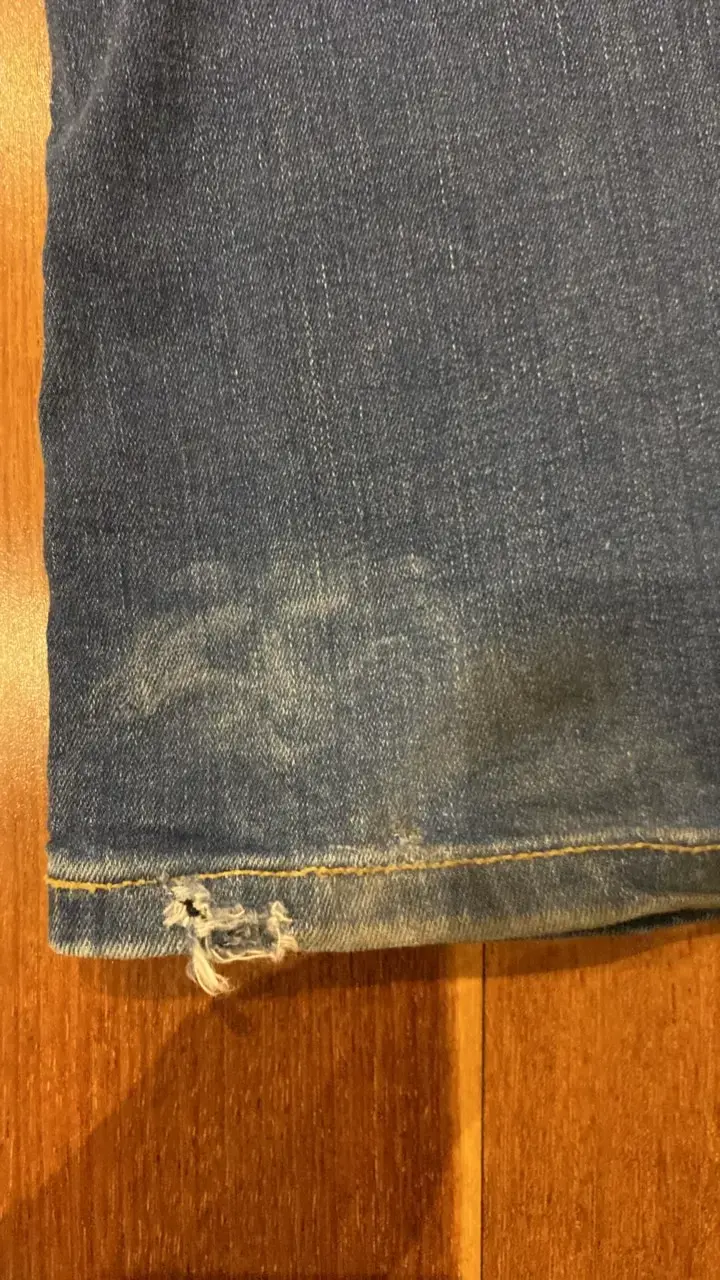 Jeans azules tiro bajo Zara - 4