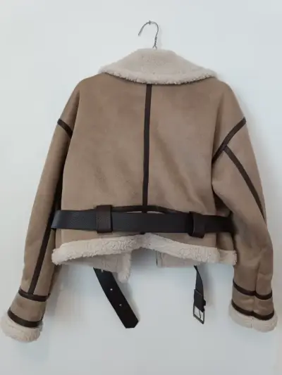 Chaqueta de aviador con forro de chiporro - miniatura 3