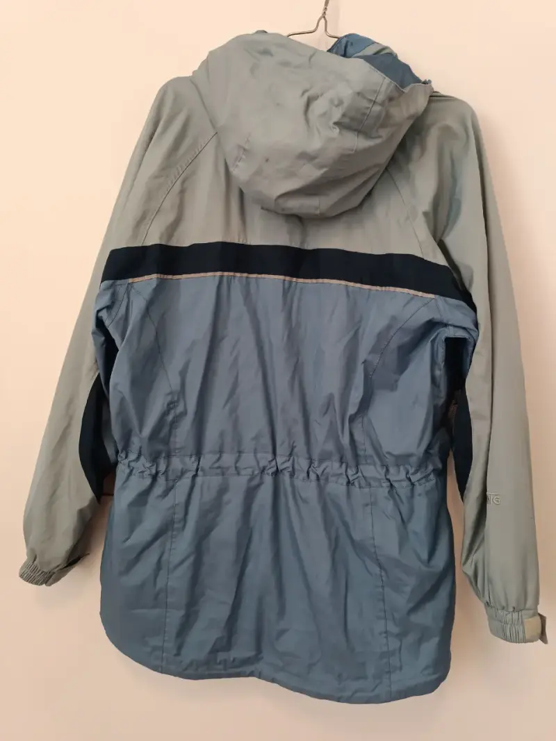 Chaqueta impermeable azul Viking con capucha - 5