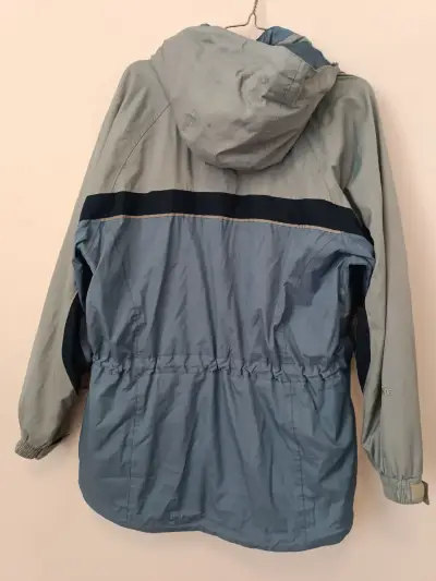 Chaqueta impermeable azul Viking con capucha - miniatura 5