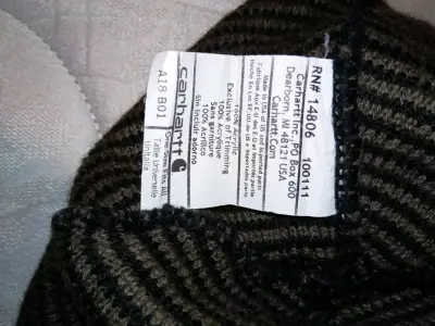Gorro de lana Carhartt verde oscuro - miniatura 2