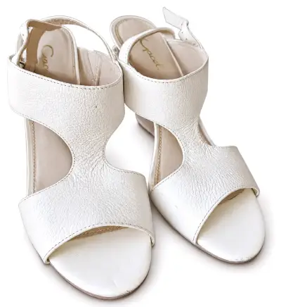 Sandalias de tacón alto blancas Graciela - miniatura 1