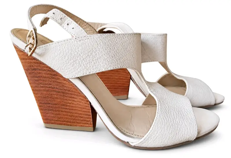 Sandalias de tacón alto blancas Graciela - 2