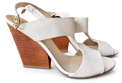 Sandalias de tacón alto blancas Graciela - miniatura 2