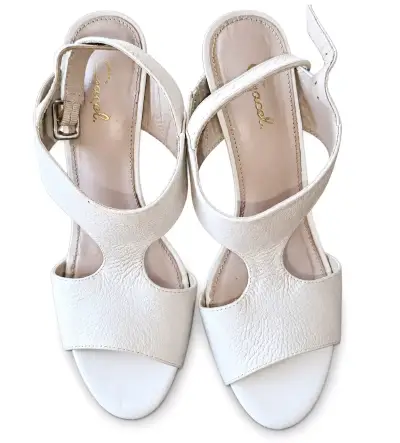 Sandalias de tacón alto blancas Graciela - miniatura 4