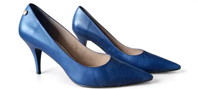 Zapatos de tacón azul elegante para mujer - 1
