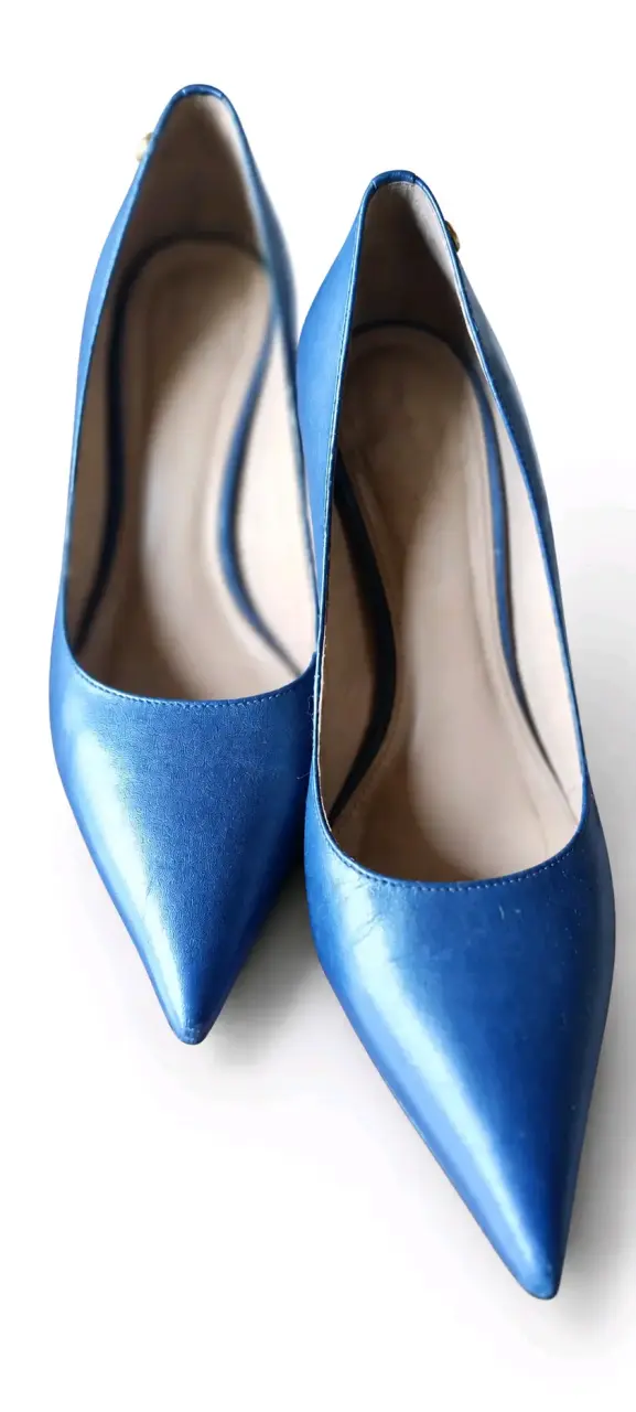 Zapatos de tacón azul elegante para mujer - 2