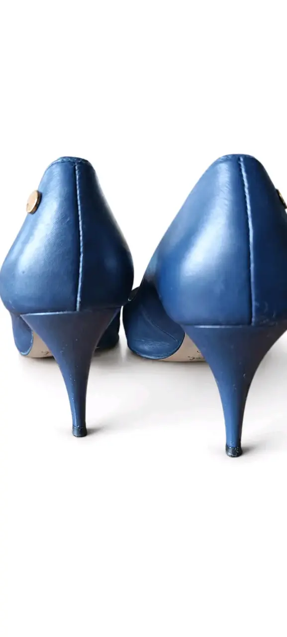 Zapatos de tacón azul elegante para mujer - 3