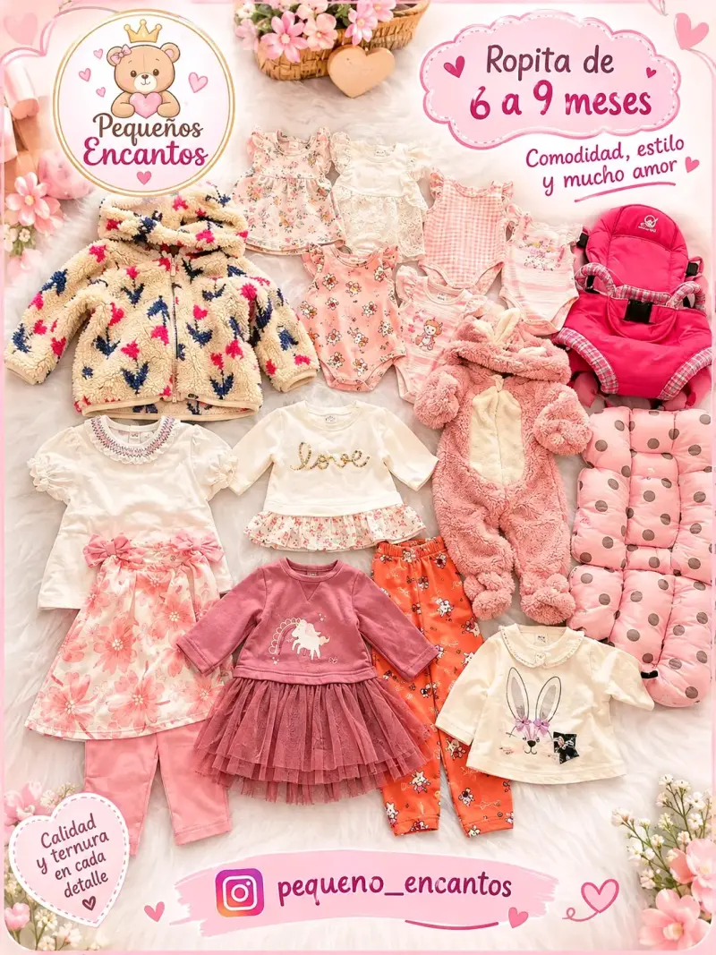 Ropita de bebé 6 a 9 meses Pequeños Encantos - 2