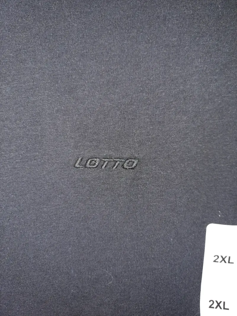 Polera negra talla XXL Lotto para hombre - 2