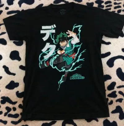 Polera negra My Hero Academia Deku para hombre - miniatura 3
