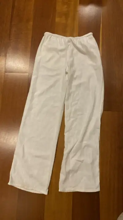 Pantalones blancos de lino - miniatura 2