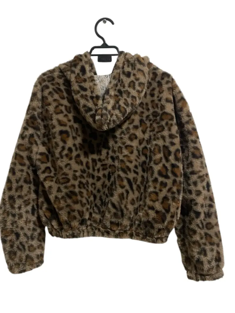 Chaqueta de peluche con estampado animal print - 2