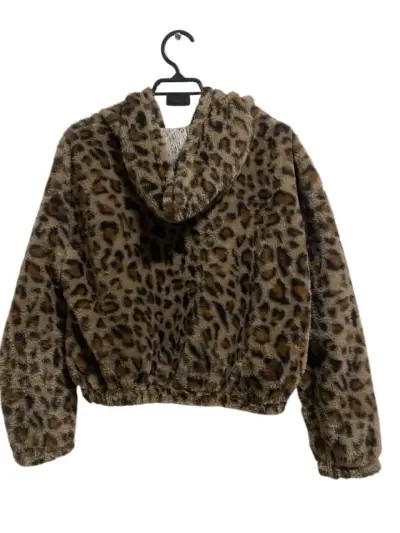 Chaqueta de peluche con estampado animal print - miniatura 2